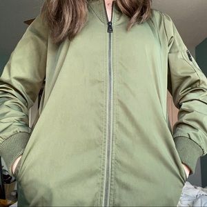 Heavy Green Winter Bomber Jacket!!